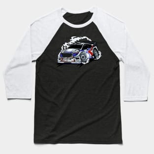 WHITE MONSTER RALLY CAR Baseball T-Shirt